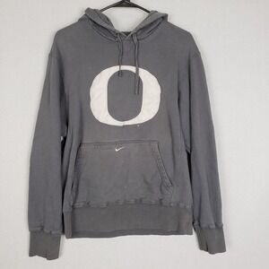 Nike Sz S Oregon Ducks Hoodie Sweatshirt Gray Big O Logo Unisex Minimalist Basic